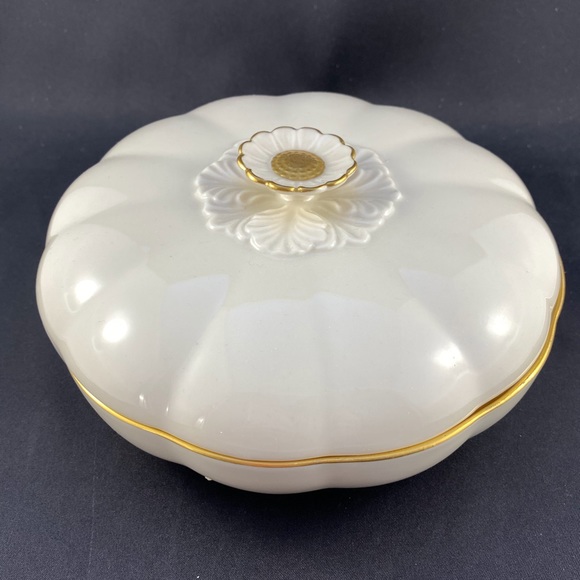 Lenox Other - Vintage Lenox fine china gold edge covered dish